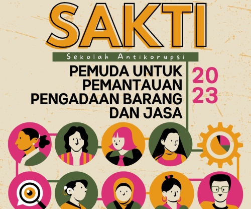 Poster SAKTI Pemuda 2023 untuk Pemantauan Pengadaan Barang dan Jasa