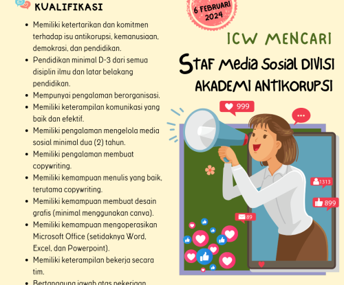 Rekrutmen Staf Kontrak Divisi Akademi Antikorupsi