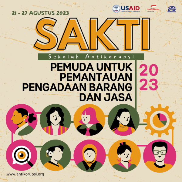 Poster SAKTI Pemuda 2023 untuk Pemantauan Pengadaan Barang dan Jasa