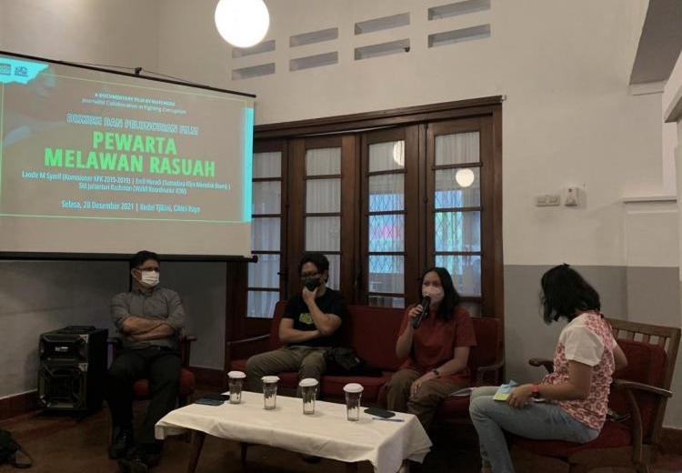 Diskusi Film "Pewarta Melawan Rasuah"